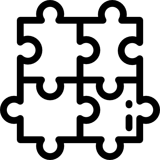 퍼즐 Detailed Rounded Lineal icon