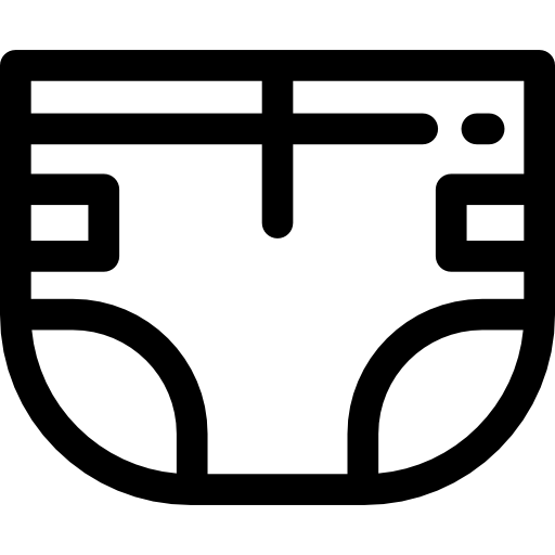 Подгузник Detailed Rounded Lineal иконка