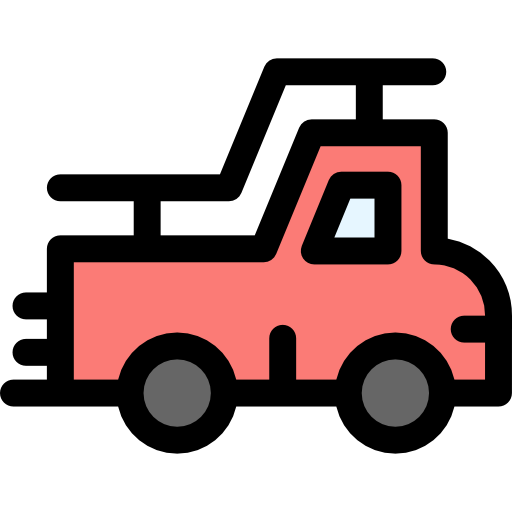 ciężarówka Detailed Rounded Lineal color ikona