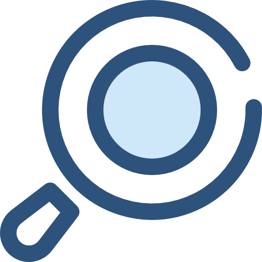Search Monochrome Blue icon