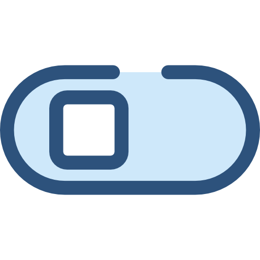 schakelaar Monochrome Blue icoon