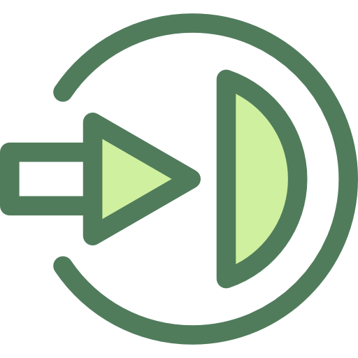 einloggen Monochrome Green icon