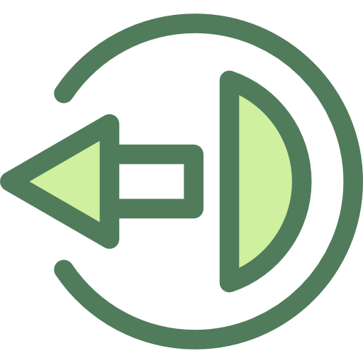 Logout Monochrome Green icon