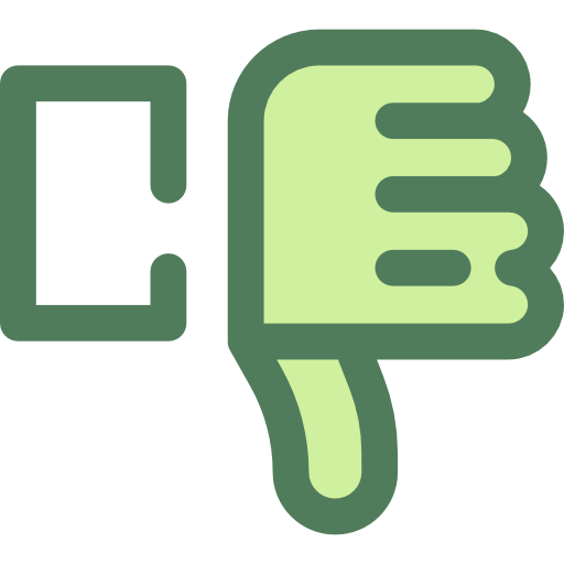 Dislike Monochrome Green icon