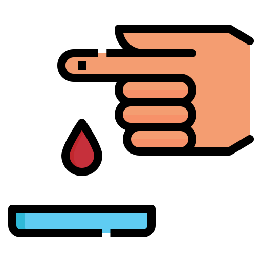 test sanguin Generic Outline Color Icône
