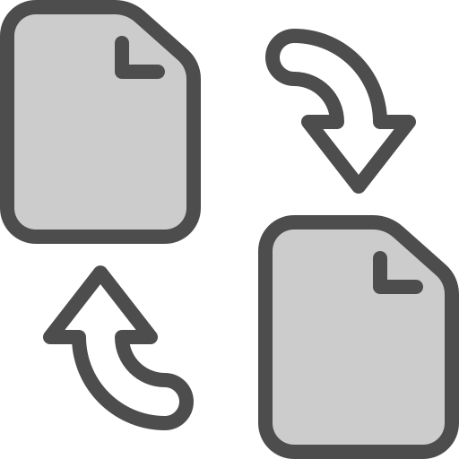 데이터 전송 Winnievizence Grey icon