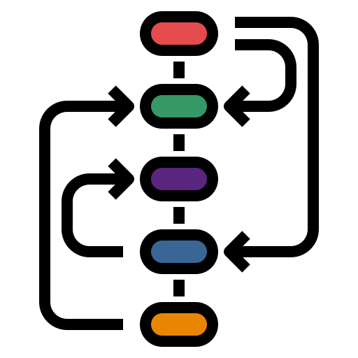 proceso Ultimatearm Lineal Color icono