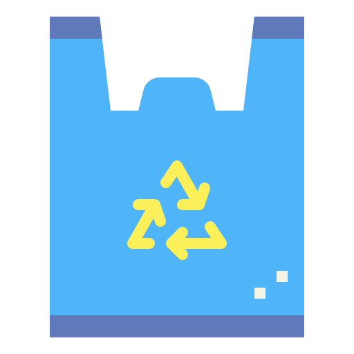 bolsa de plastico Smalllikeart Flat icono