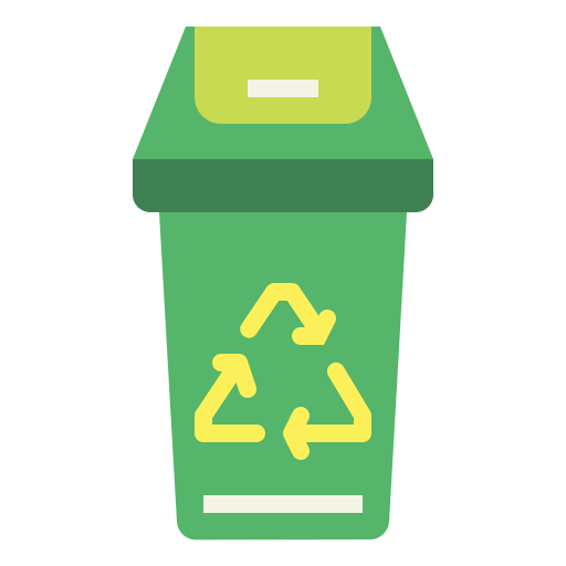 papelera de reciclaje Smalllikeart Flat icono