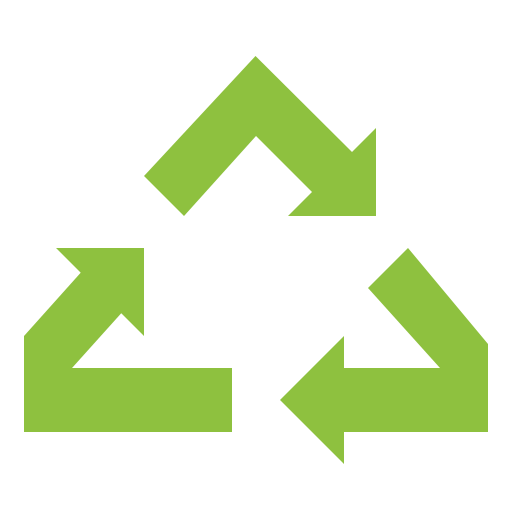 Recycle sign Smalllikeart Flat icon
