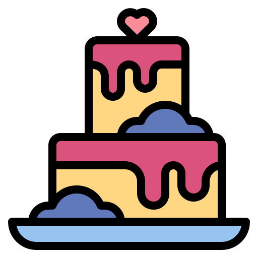 Свадебный пирог Smalllikeart Lineal Color иконка