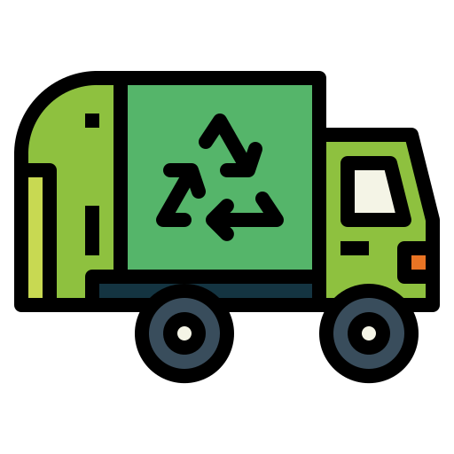 camión de la basura Smalllikeart Lineal Color icono
