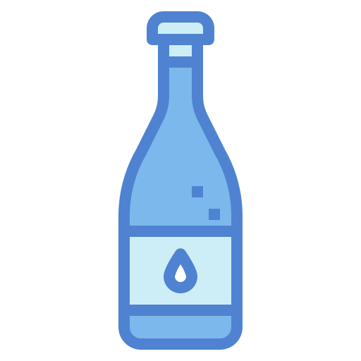 botella de vidrio Generic Blue icono
