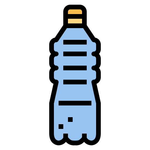 bottiglia di plastica Smalllikeart Lineal Color icona