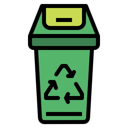 papelera de reciclaje Smalllikeart Lineal Color icono