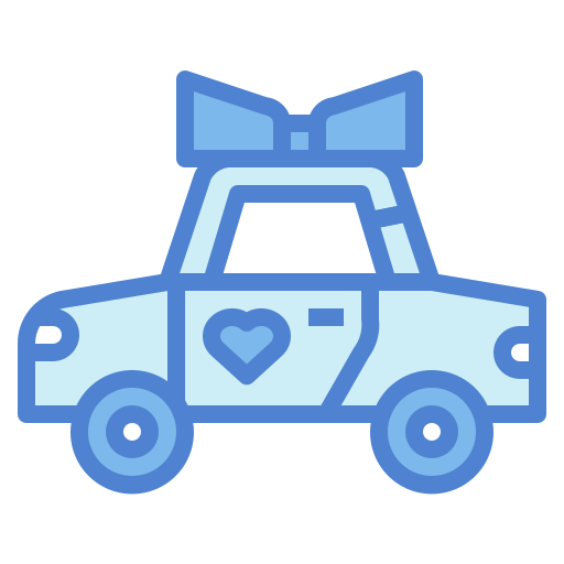 samochód do ślubu Generic Blue ikona