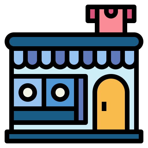 Laundry shop Smalllikeart Lineal Color icon
