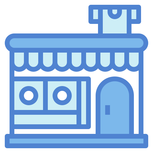 Laundry shop Generic Blue icon