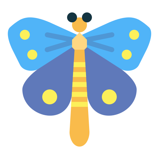 Бабочка Smalllikeart Flat иконка