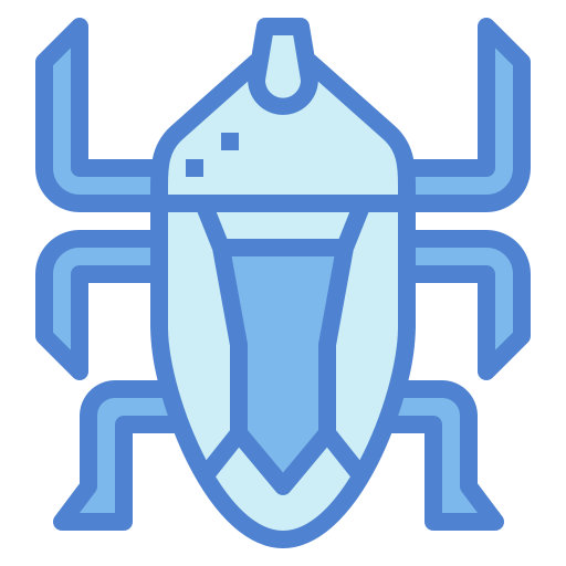 Bug Generic Blue icon