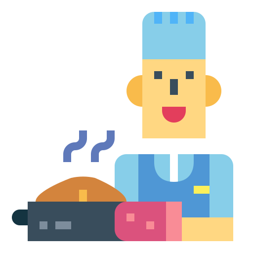 cocinero Smalllikeart Flat icono