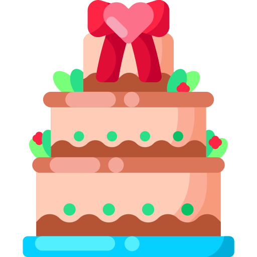 gâteau de mariage Special Shine Flat Icône