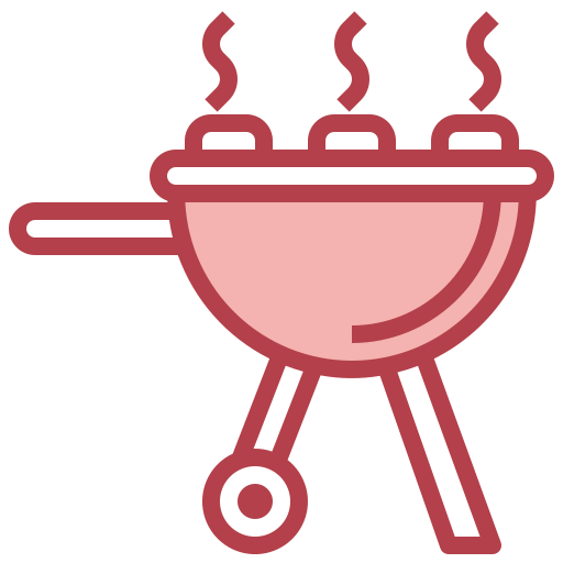 un barbecue Surang Red Icône