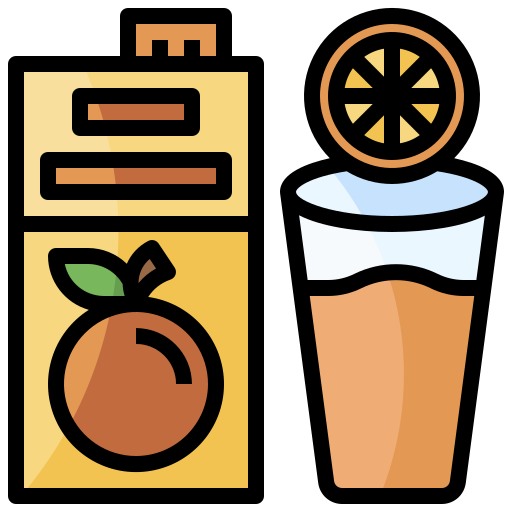 Orange juice Surang Lineal Color icon