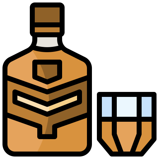 Whiskey Surang Lineal Color icon