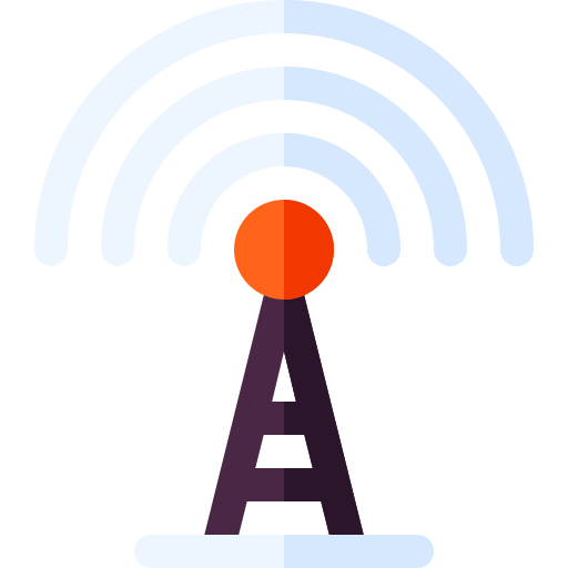 antenne Basic Rounded Flat Icône