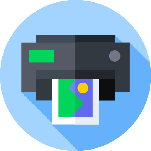 Printer Flat Circular Flat icon