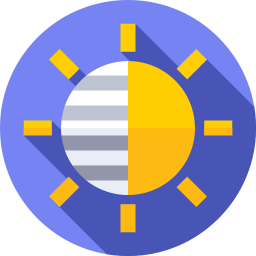 Brightness Flat Circular Flat icon