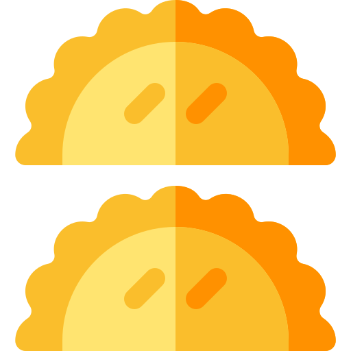 Meat pie Basic Rounded Flat icon