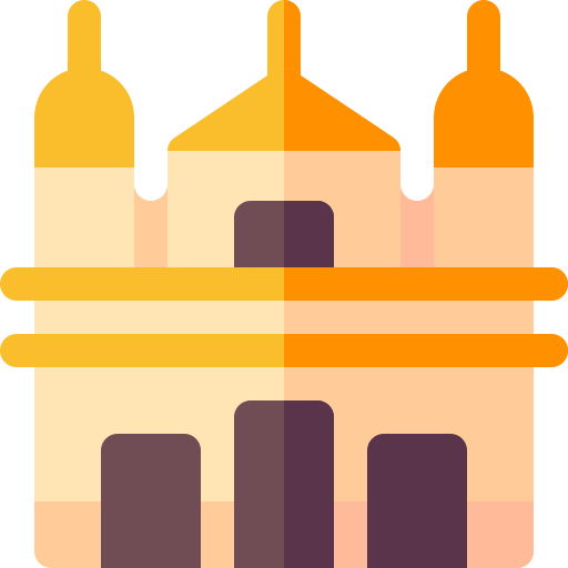 kathedraal van bogota Basic Rounded Flat icoon