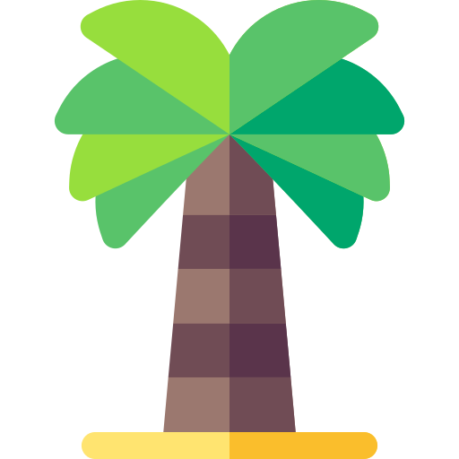 palmeira Basic Rounded Flat Ícone