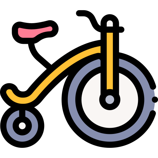 Акробатический велосипед Detailed Rounded Lineal color иконка