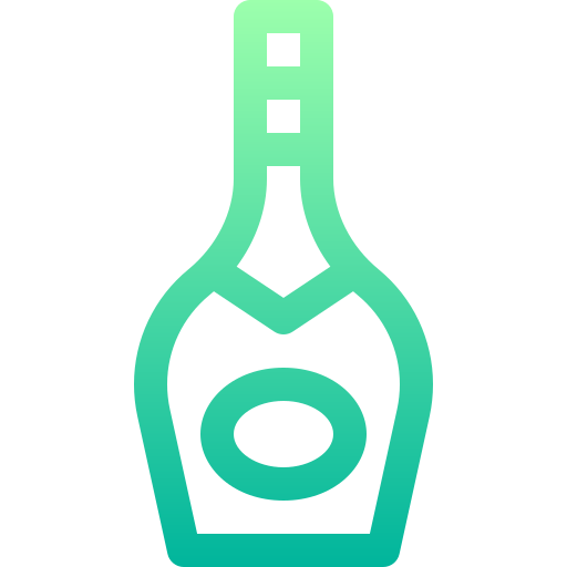 шампанское Basic Gradient Lineal color иконка