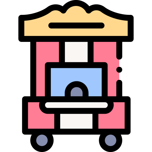 Ticket box Detailed Rounded Lineal color icon