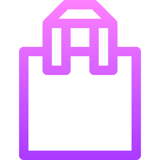 Бумажный пакет Basic Gradient Lineal color иконка