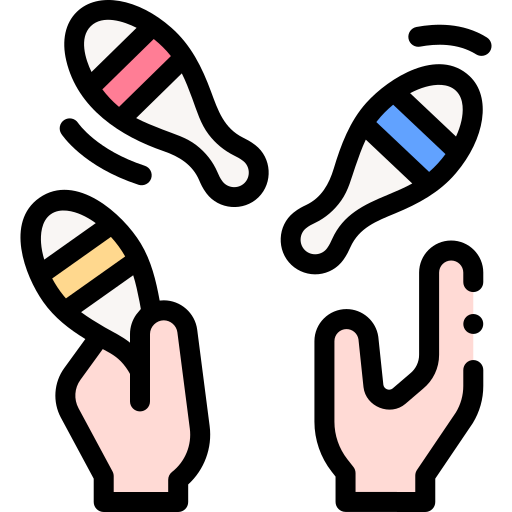ジャグリング Detailed Rounded Lineal color icon
