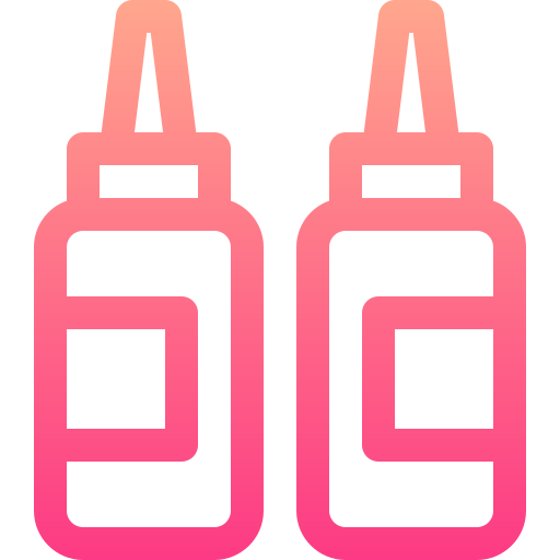Бутылка для соуса Basic Gradient Lineal color иконка