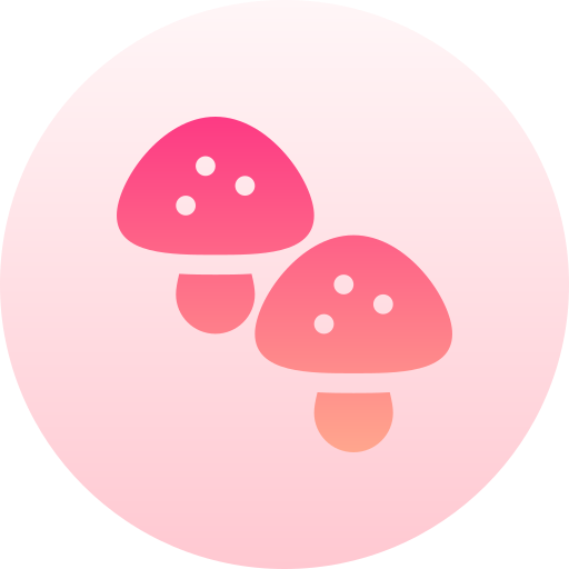 버섯 Basic Gradient Circular icon
