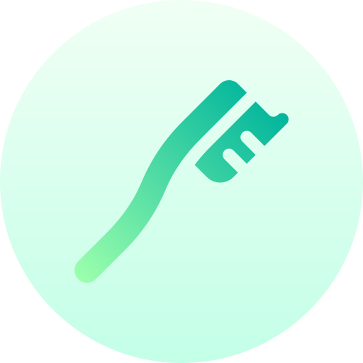 cepillo de dientes Basic Gradient Circular icono