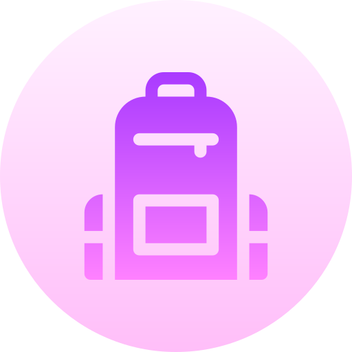 Backpack Basic Gradient Circular icon