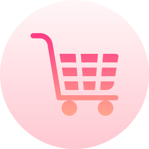 쇼핑 카트 Basic Gradient Circular icon