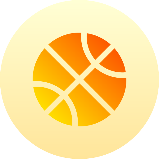 basketball Basic Gradient Circular Icône