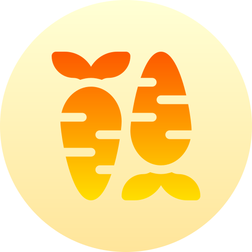Carrots Basic Gradient Circular icon