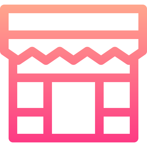 슈퍼마켓 Basic Gradient Lineal color icon