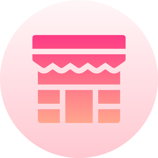 スーパーマーケット Basic Gradient Circular icon