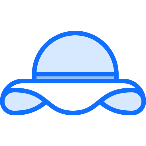 Hat Coloring Blue icon